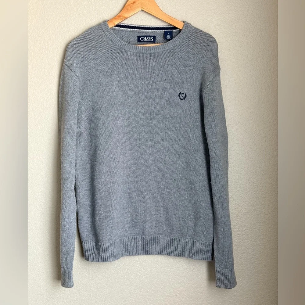 Chaps Men's Crew Neck Sweater-Medium - Picture 2 of 5